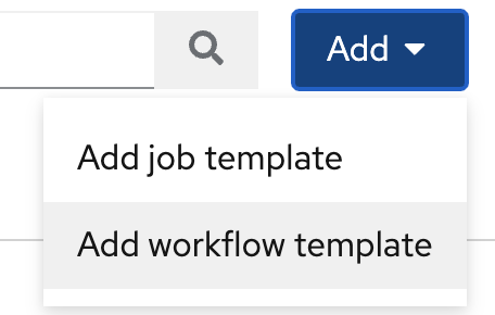 add workflow template button